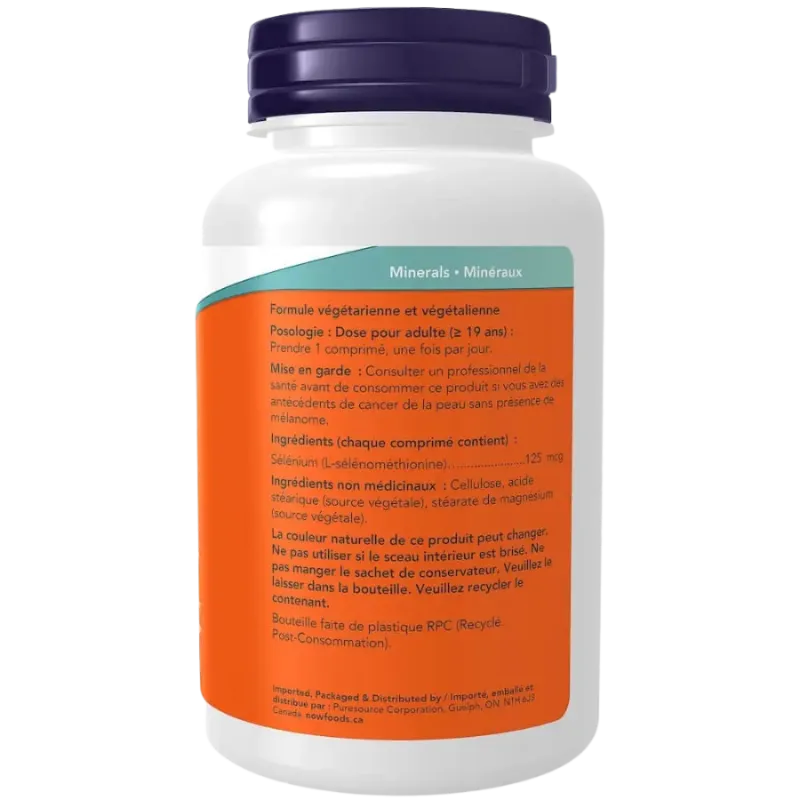 NOW Foods 硒 125 微克 无酵母 250 片 | 无与伦比的价格，每日优惠 | VITASHOP