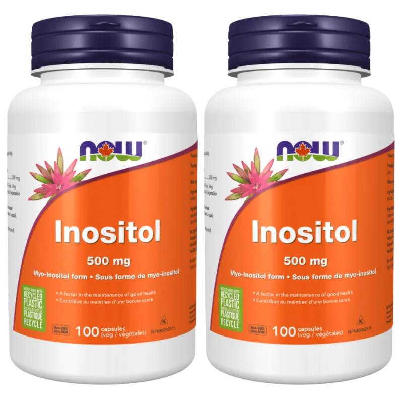 NOW Foods [2 for Deal] 나우 푸드 이노시톨 500mg, 식물성 캡슐 100정 | 매일 업데이트되는 특가 상품 | VITASHOP