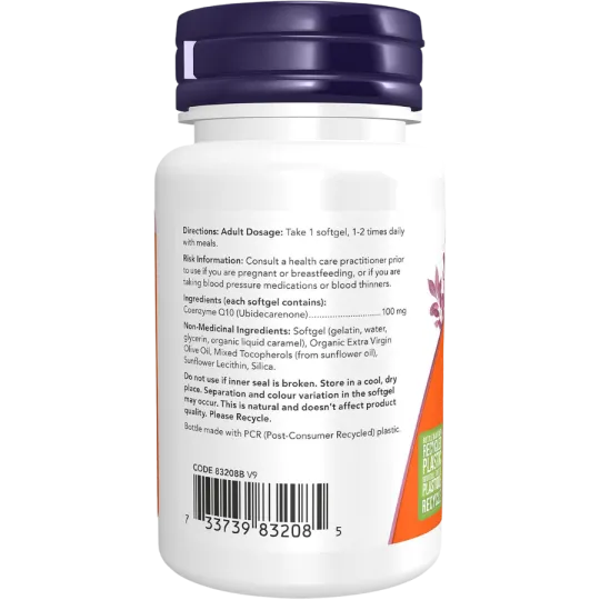 NOW Foods 나우 푸드 비타민 E 함유 CoQ10 100mg, 소프트젤 50정 | 매일 업데이트되는 특가 상품 | VITASHOP