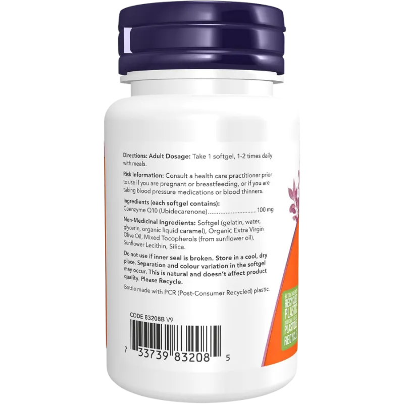 NOW Foods 나우 푸드 비타민 E 함유 CoQ10 100mg, 소프트젤 50정 | 매일 업데이트되는 특가 상품 | VITASHOP
