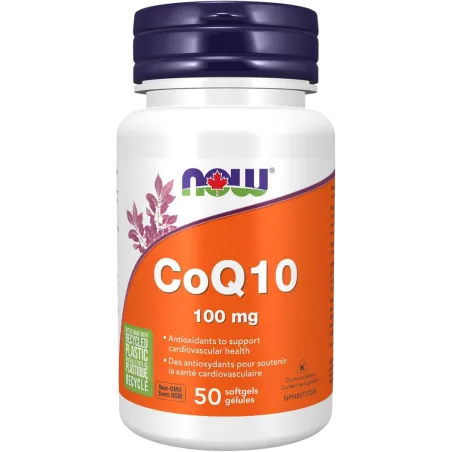 CoQ10 100 mg avec vitamine E, 50 gélules | Safest & Easiest Shopping Vitamins Online | VITASHOP