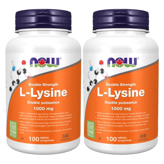 L-Lysine 1000 mg, 100 comprimés | Safest & Easiest Shopping Vitamins Online | VITASHOP