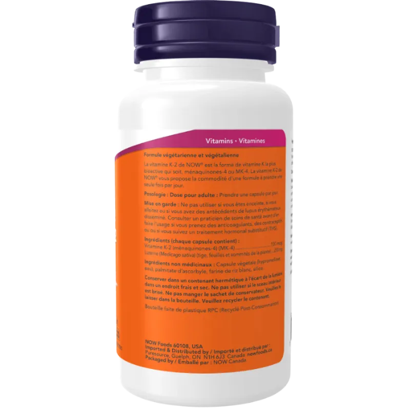 NOW Foods 나우 푸드 비타민 K-2 100mcg, 식물성 캡슐 100정 | 매일 업데이트되는 특가 상품 | VITASHOP