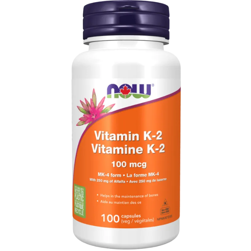 NOW Foods 나우 푸드 비타민 K-2 100mcg, 식물성 캡슐 100정 | 매일 업데이트되는 특가 상품 | VITASHOP