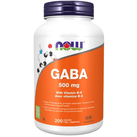 NOW Foods GABA 500 mg, 200 Capsules | Unbeatable Prices, Daily Deals | VITASHOP