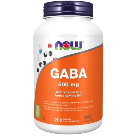 NOW Foods GABA 500 mg, 200 Capsules | Unbeatable Prices, Daily Deals | VITASHOP