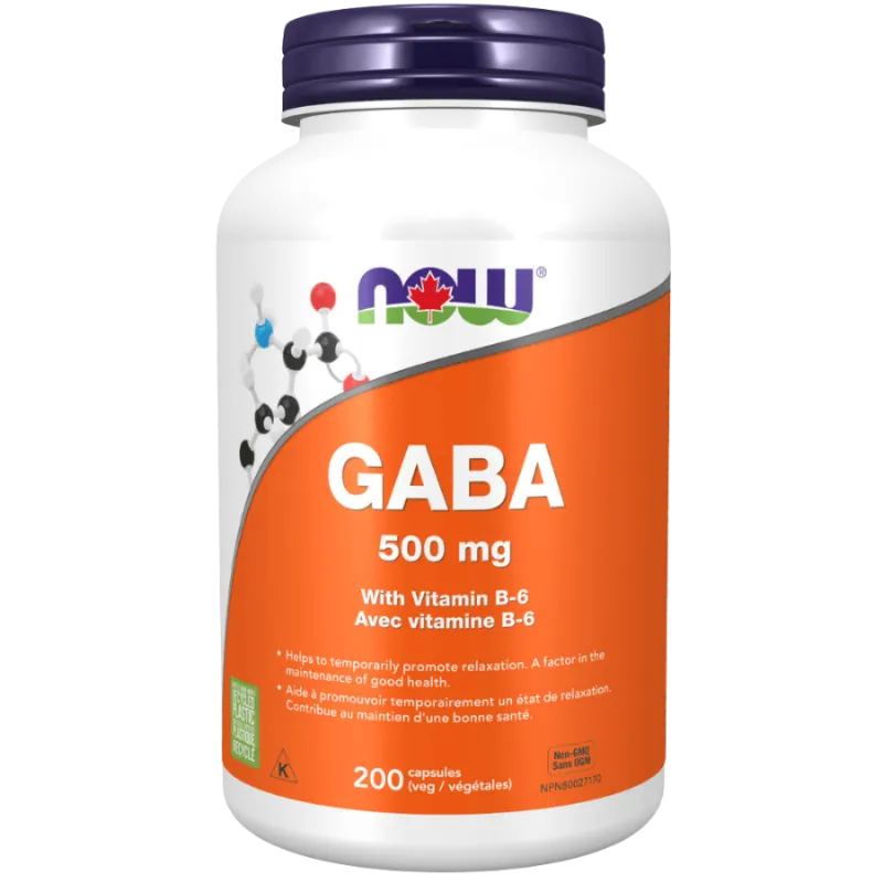 NOW Foods GABA 500 mg, 200 Capsules | 每天不同折扣, 全网最低价格 | 种类齐全的保健品店铺 VITASHOP, 只有你想不到, 没有你买不到 !