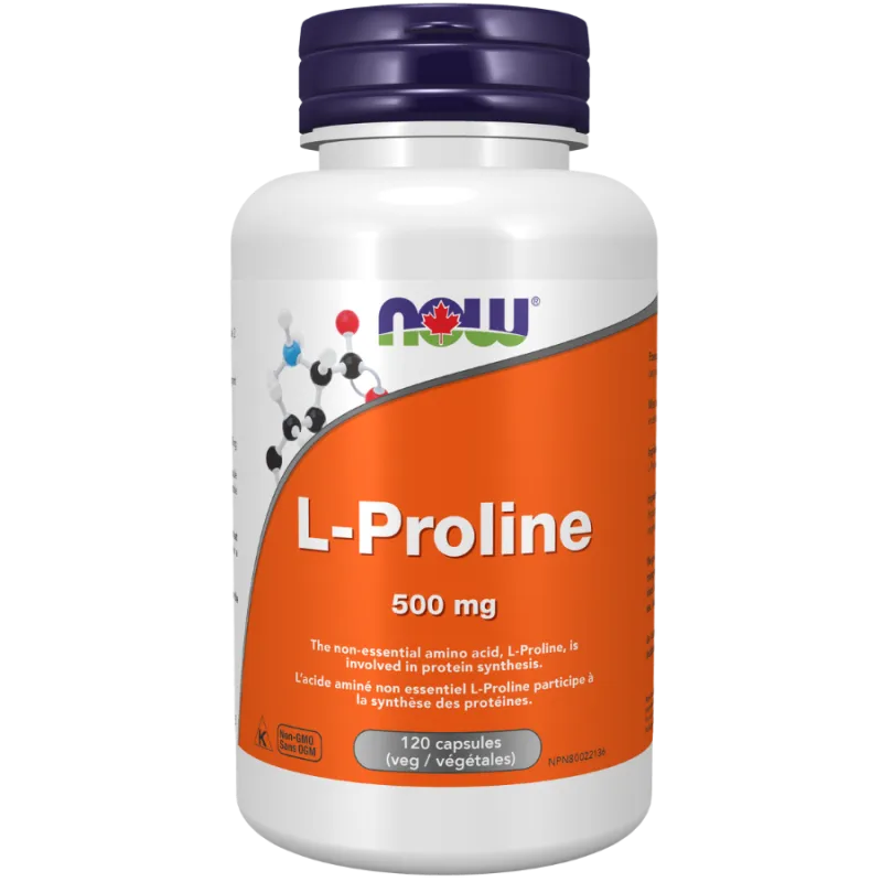 NOW Foods 나우 푸드 L-프롤린 500 mg, 120 캡슐 | 매일 업데이트되는 특가 상품 | VITASHOP