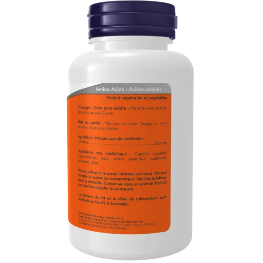 NOW Foods L-Proline 500 mg, 120 Capsules | Unbeatable Prices, Daily Deals | VITASHOP