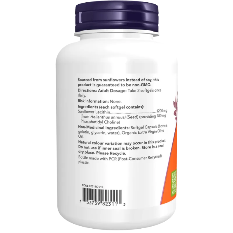 NOW Foods 나우 푸드 해바라기 레시틴 1200 mg, 100 소프트젤 | 매일 업데이트되는 특가 상품 | VITASHOP