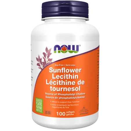 NOW Foods Sunflower Lecithin 1200 mg, 100 Softgels | Unbeatable Prices, Daily Deals | VITASHOP