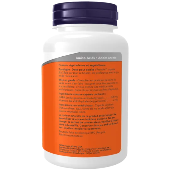 NOW Foods GABA 500 mg, 100 Capsules | Unbeatable Prices, Daily Deals | VITASHOP