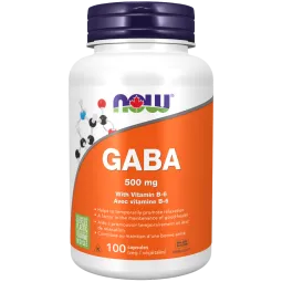 GABA 500 mg, 100 gélules | Safest & Easiest Shopping Vitamins Online | VITASHOP
