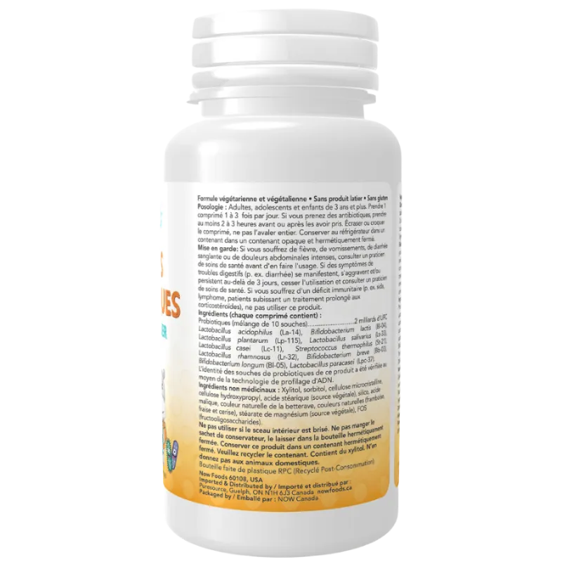 NOW Foods Kids Probiotic 60 chewable tablets FRIDGE | Unbeatable Prices, Daily Deals | VITASHOP