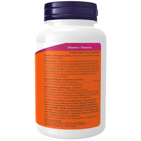 NOW Foods TMG (Trimethylglycine) 1000 mg, 100 Tablets | Unbeatable Prices, Daily Deals | VITASHOP