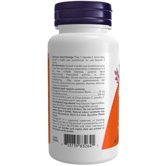 NOW Foods 나우 푸드 바이오플라보노이드 함유 피크노제놀 30mg, 캡슐 60정 | 매일 업데이트되는 특가 상품 | VITASHOP
