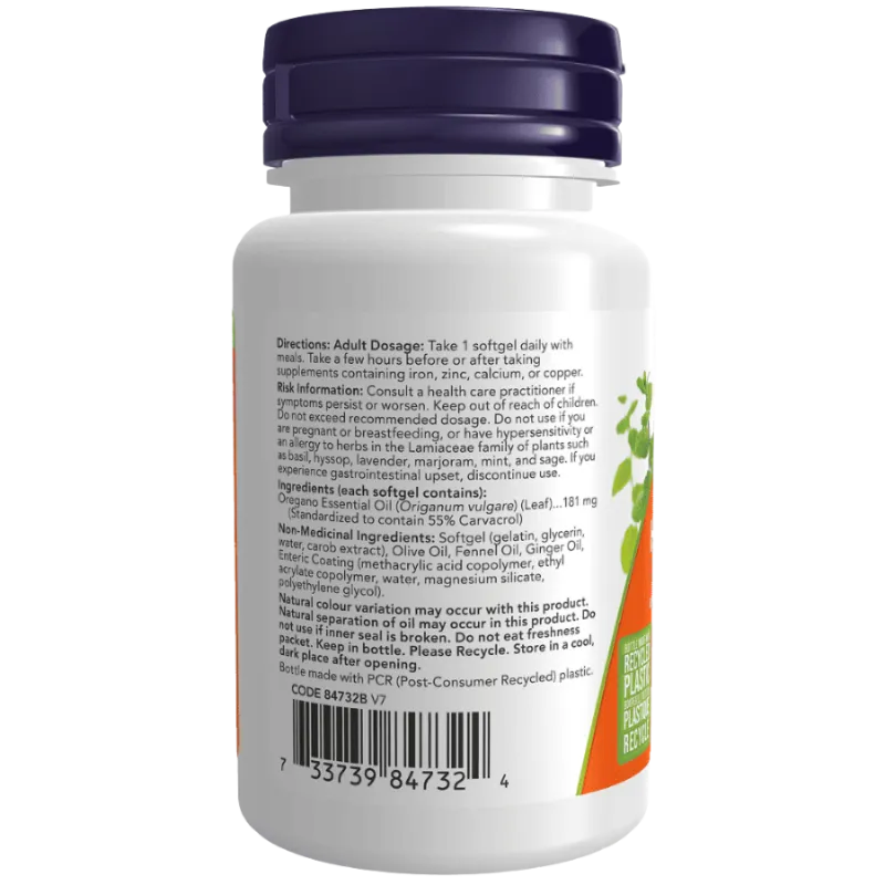 Huile d’origan, 90 gélules | Safest & Easiest Shopping Vitamins Online | VITASHOP