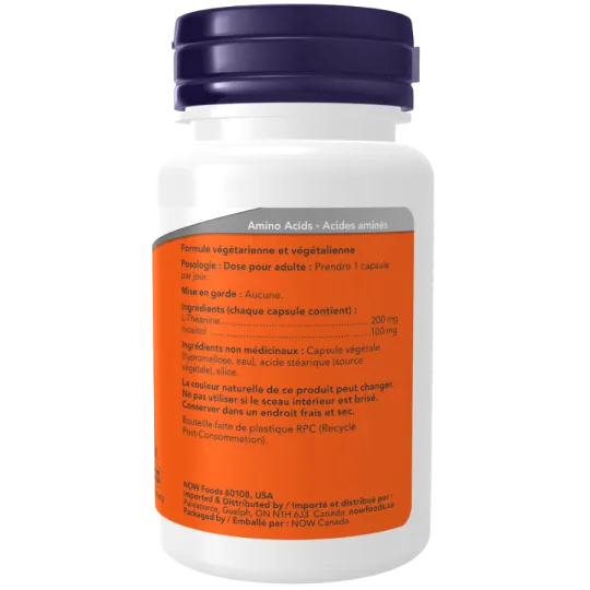L-Théanine 200 mg, 60 gélules végétales | Safest & Easiest Shopping Vitamins Online | VITASHOP