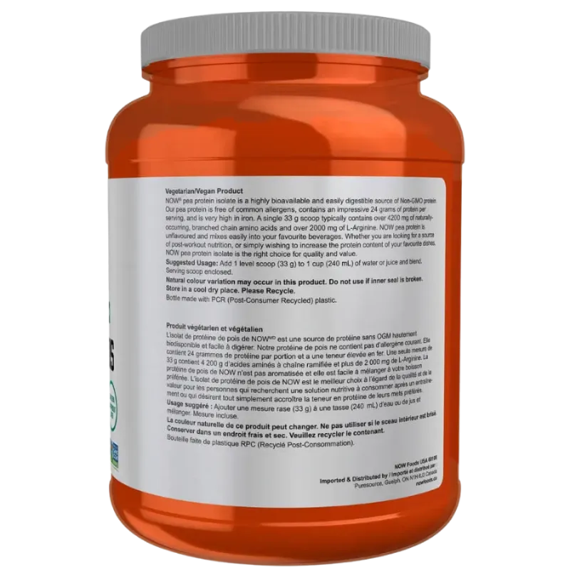 NOW Foods 나우 푸드 무맛 완두콩 단백질, 907g | 매일 업데이트되는 특가 상품 | VITASHOP