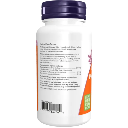 Extrait de pépins de raisin 250 mg, 90 gélules végétales | Safest & Easiest Shopping Vitamins Online | VITASHOP