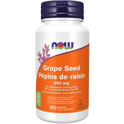 Extrait de pépins de raisin 250 mg, 90 gélules végétales | Safest & Easiest Shopping Vitamins Online | VITASHOP