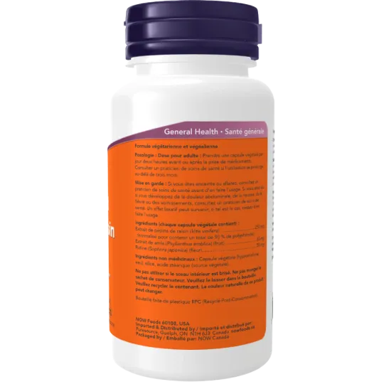 NOW Foods Grape Seed Extract 250 mg, 90 Veg Capsules | Unbeatable Prices, Daily Deals | VITASHOP