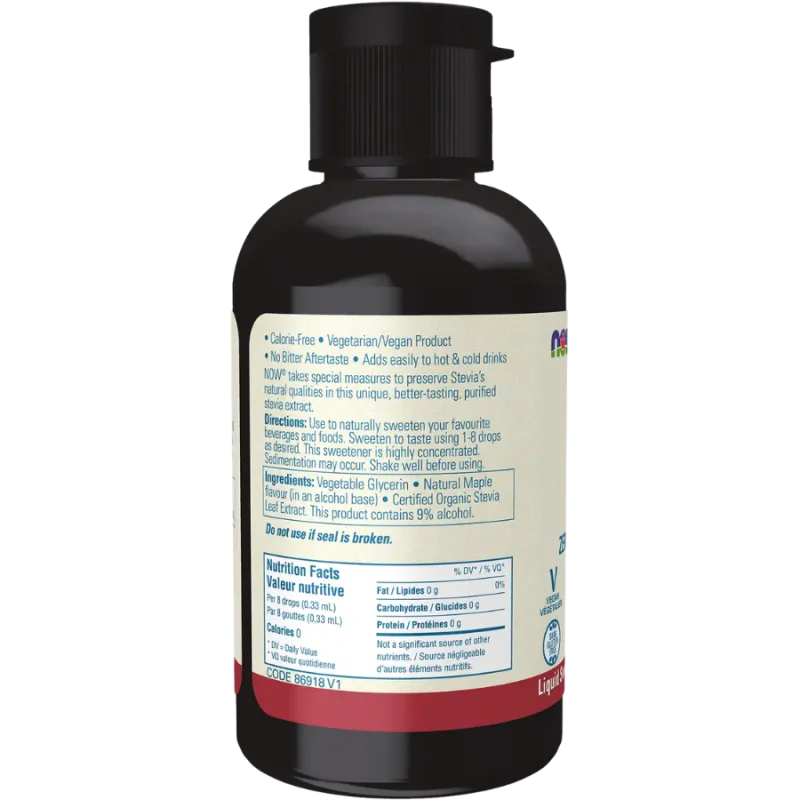 Stevia Liquid Extract (Maple) 60mL | Safest & Easiest Shopping Vitamins Online | VITASHOP