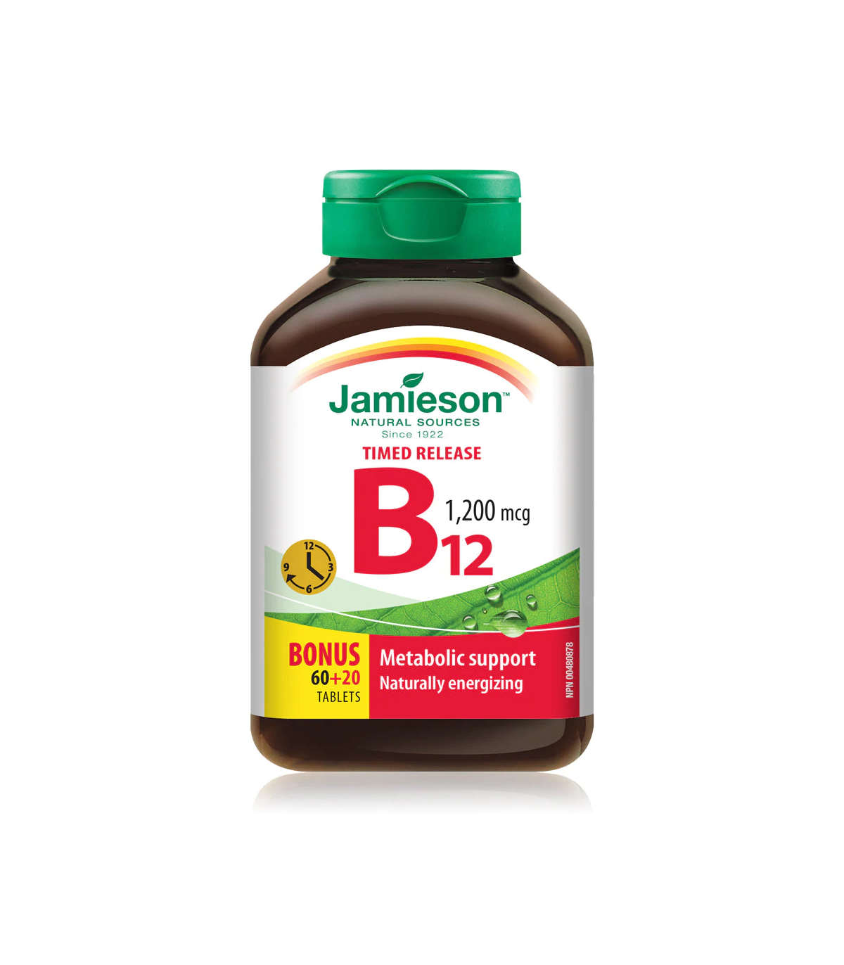 Vitamin B12 1200 mcg Time Release 60+20 Free Tablets | Safest & Easiest Shopping Vitamins Online | VITASHOP