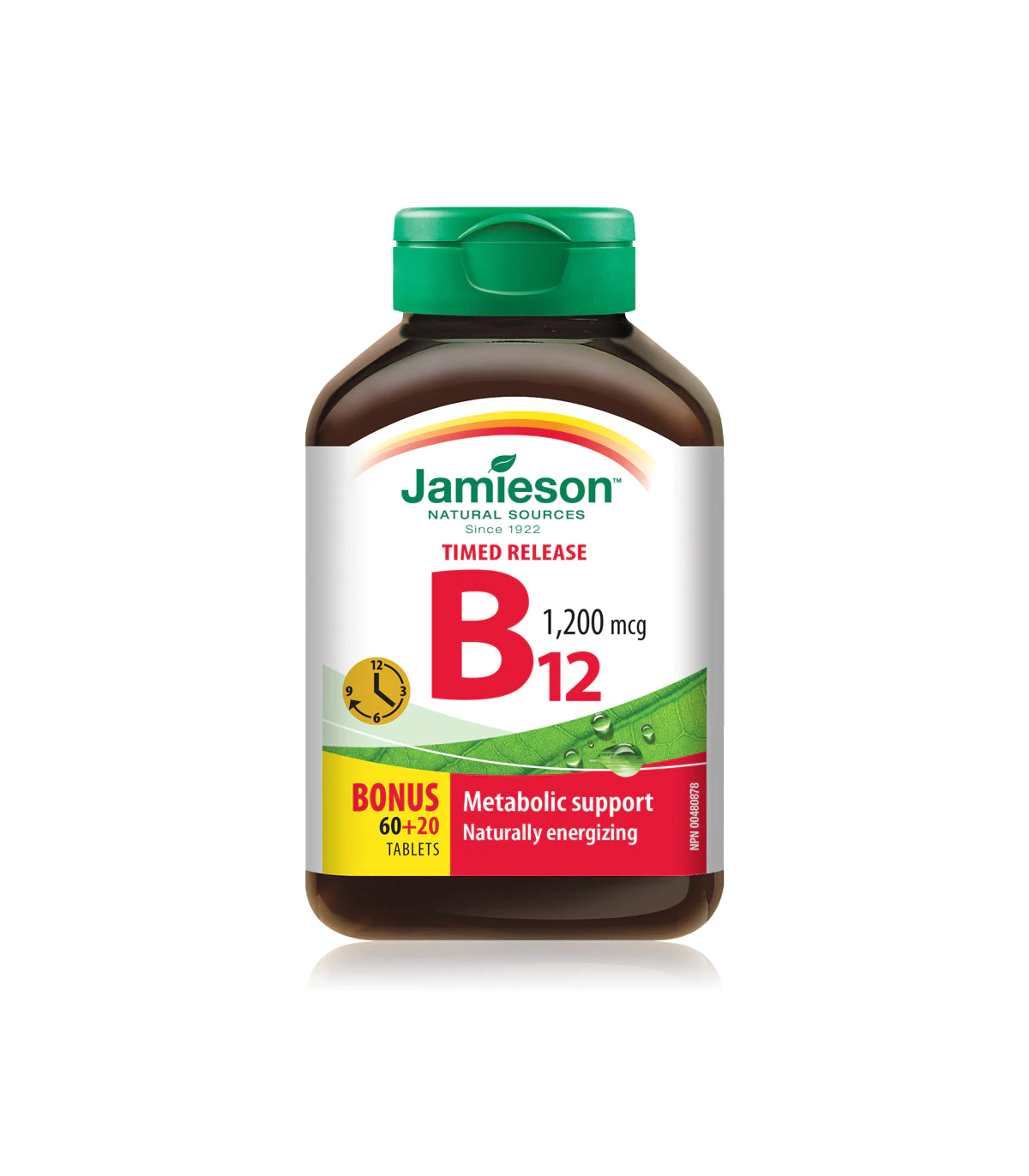 Vitamin B12 1200 mcg Time Release 60+20 Free Tablets | Safest & Easiest Shopping Vitamins Online | VITASHOP