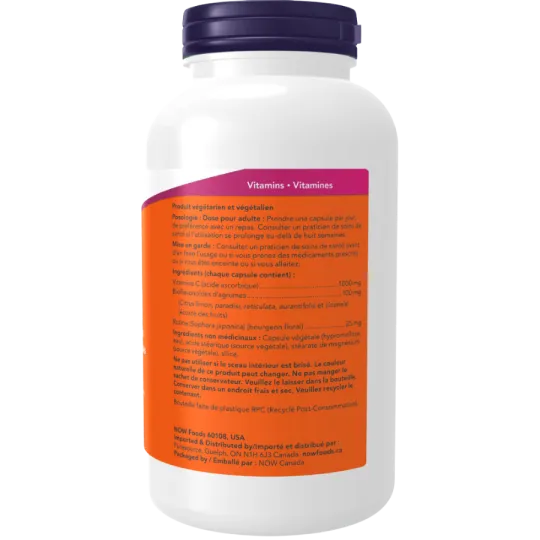 NOW Foods 나우 푸드 바이오플라보노이드 100mg 함유 C-1000, 캡슐 250개 | 매일 업데이트되는 특가 상품 | VITASHOP