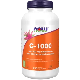 NOW Foods C-1000 with 100 mg Bioflavonoids, 250 Capsules | Unbeatable Prices, Daily Deals | VITASHOP