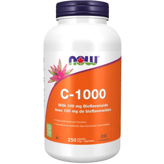 NOW Foods C-1000 with 100 mg Bioflavonoids, 250 Capsules | Unbeatable Prices, Daily Deals | VITASHOP