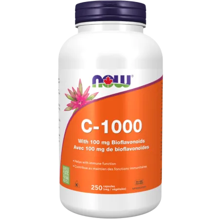 NOW Foods 나우 푸드 바이오플라보노이드 100mg 함유 C-1000, 캡슐 250개 | 매일 업데이트되는 특가 상품 | VITASHOP