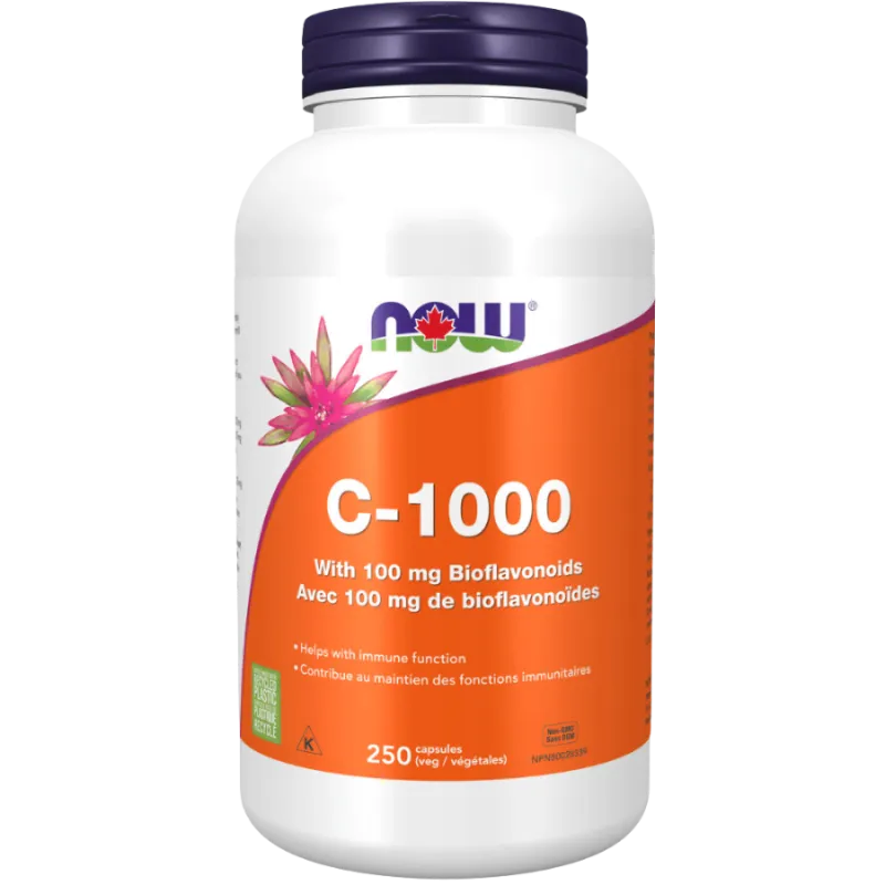 C-1000 avec 100 mg de bioflavonoïdes, 250 gélules | Safest & Easiest Shopping Vitamins Online | VITASHOP