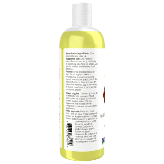 Grape Seed Oil, 473 mL | Safest & Easiest Shopping Vitamins Online | VITASHOP