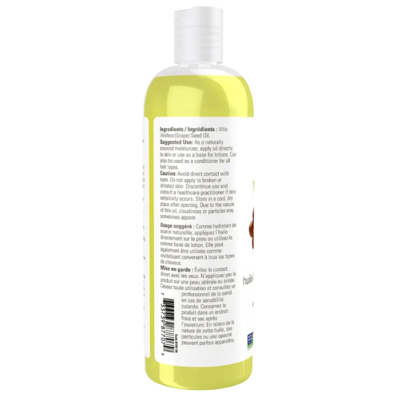 Grape Seed Oil, 473 mL | Safest & Easiest Shopping Vitamins Online | VITASHOP