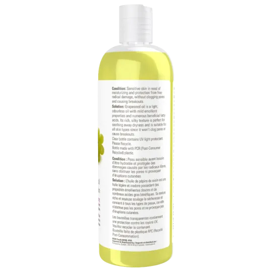 Grape Seed Oil, 473 mL | Safest & Easiest Shopping Vitamins Online | VITASHOP