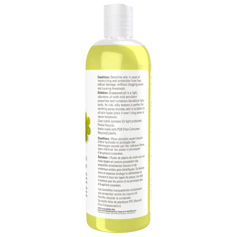 Grape Seed Oil, 473 mL | Safest & Easiest Shopping Vitamins Online | VITASHOP