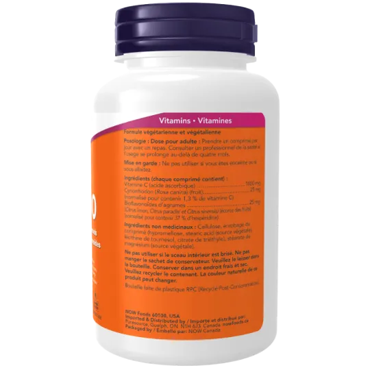 NOW Foods C-1000 w/ RoseHip & Bioflavs 100 tabs | Unbeatable Prices, Daily Deals | VITASHOP