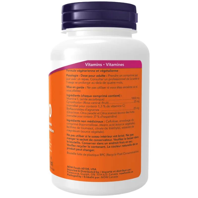 NOW Foods C-1000 w/ RoseHip & Bioflavs 100 tabs | Unbeatable Prices, Daily Deals | VITASHOP