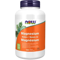 NOW Foods Magnesium Malate, 180 Tablets | Unbeatable Prices, Daily Deals | VITASHOP