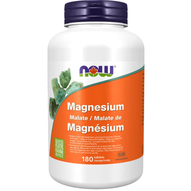 Malate de magnésium, 180 comprimés | Safest & Easiest Shopping Vitamins Online | VITASHOP