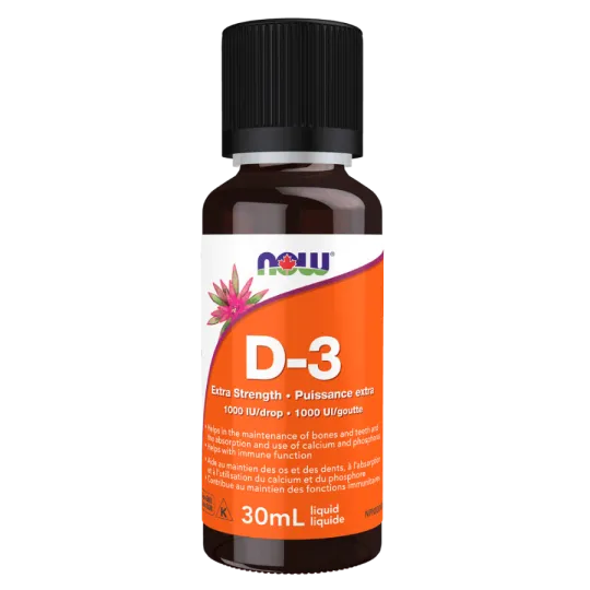 NOW Foods Extra Strength Vitamin D-3 1000 IU/ drop, 30 mL | Unbeatable Prices, Daily Deals | VITASHOP