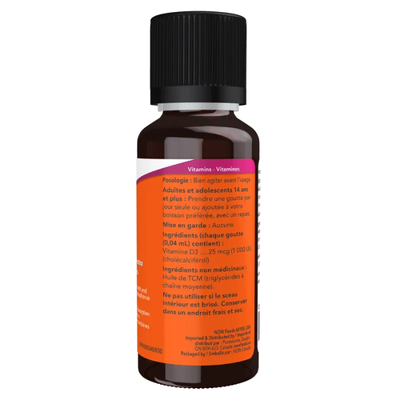 NOW Foods Extra Strength Vitamin D-3 1000 IU/ drop, 30 mL | Unbeatable Prices, Daily Deals | VITASHOP