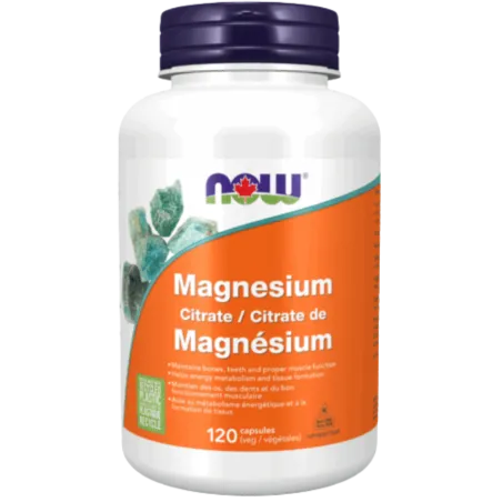 Citrate de magnésium, 120 Capsules | Safest & Easiest Shopping Vitamins Online | VITASHOP