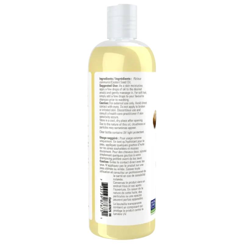 NOW Foods Castor Oil, 473 mL | 每天不同折扣, 全网最低价格 | 种类齐全的保健品店铺 VITASHOP, 只有你想不到, 没有你买不到 !