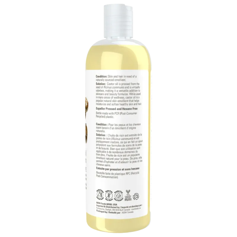 Huile de ricin, 473 mL | Safest & Easiest Shopping Vitamins Online | VITASHOP