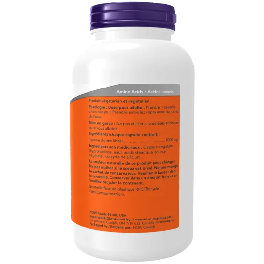 NOW Foods 나우 푸드 타우린 1000 mg, 250 캡슐 | 매일 업데이트되는 특가 상품 | VITASHOP