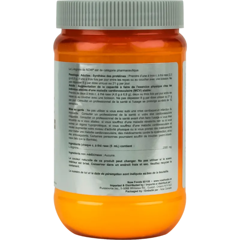 L-Arginine Pure Poudre, 454 g | Safest & Easiest Shopping Vitamins Online | VITASHOP