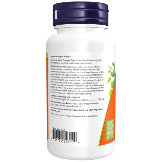 Fo-Ti (Ho Shou Wu) 560 mg, 100 Gélules | Safest & Easiest Shopping Vitamins Online | VITASHOP
